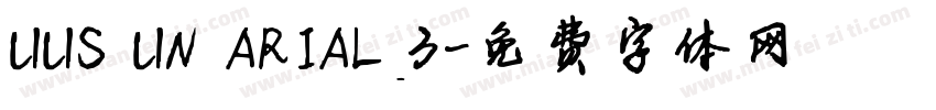 UUS UN ARIAL_3字体转换